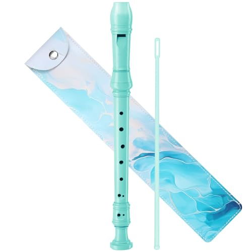 Yop-yes Recorder Instrument for Beginner Kids Adults,8-Hole Soprano Descant Recorder Music Flute with Cleaning Rod & Leather Case For School Student - Image 1