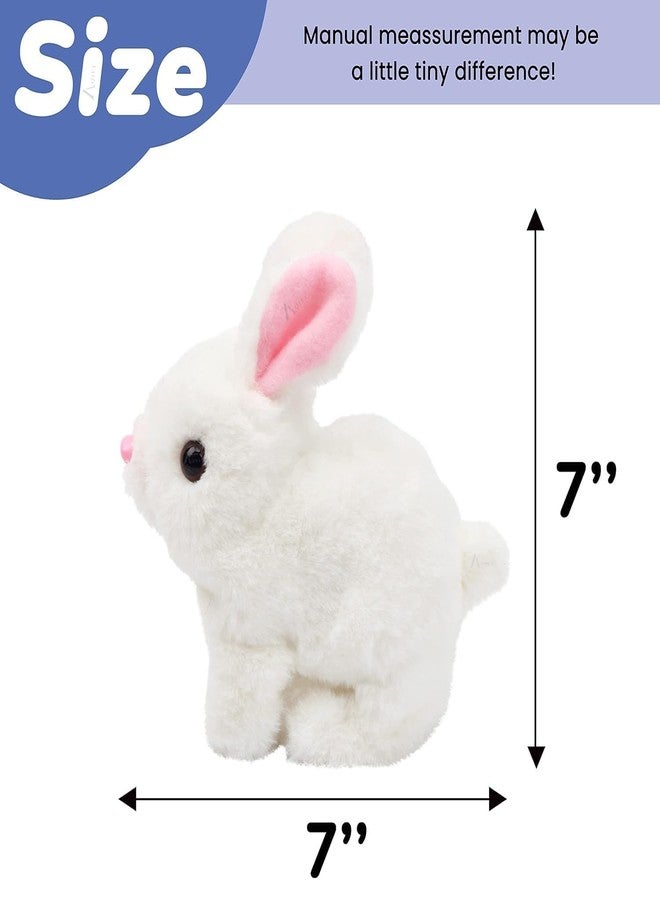 Xeerabdi Interactive Hopping Bunny Toy with Sounds & Movement | Walking and Jumping Rabbit with Wiggling Ears, Twitching Nose & Mouth | Soft Educational Toy for Toddlers, Babies & Kids - Image 2
