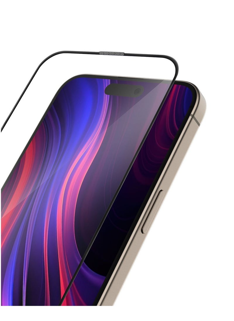 Moxedo Moxedo Ultra Shield Tempered Glass Screen Protector HD Clear 9H Hardness Full Coverage with Auto-Align Easy Applicator for iPhone 15 Pro 6.1 inch  - Image 1