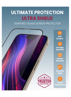 Moxedo Moxedo Ultra Shield Tempered Glass Screen Protector HD Clear 9H Hardness Full Coverage with Auto-Align Easy Applicator for iPhone 15 Pro 6.1 inch  - Image 4