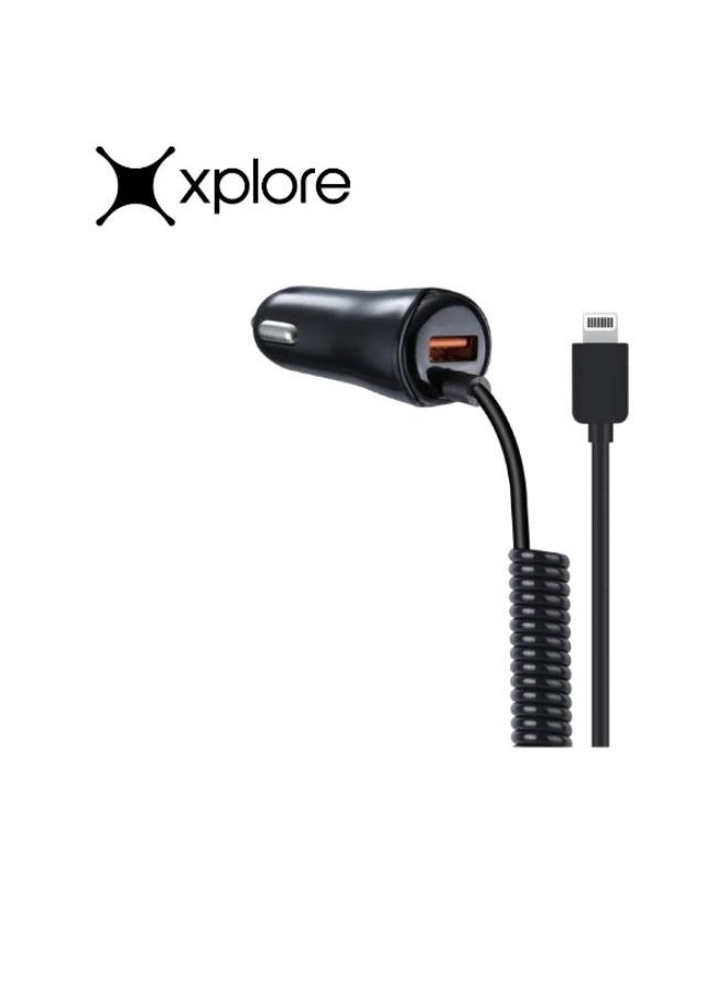 Xplore - Car Charger with iPhone Cable - Image 1