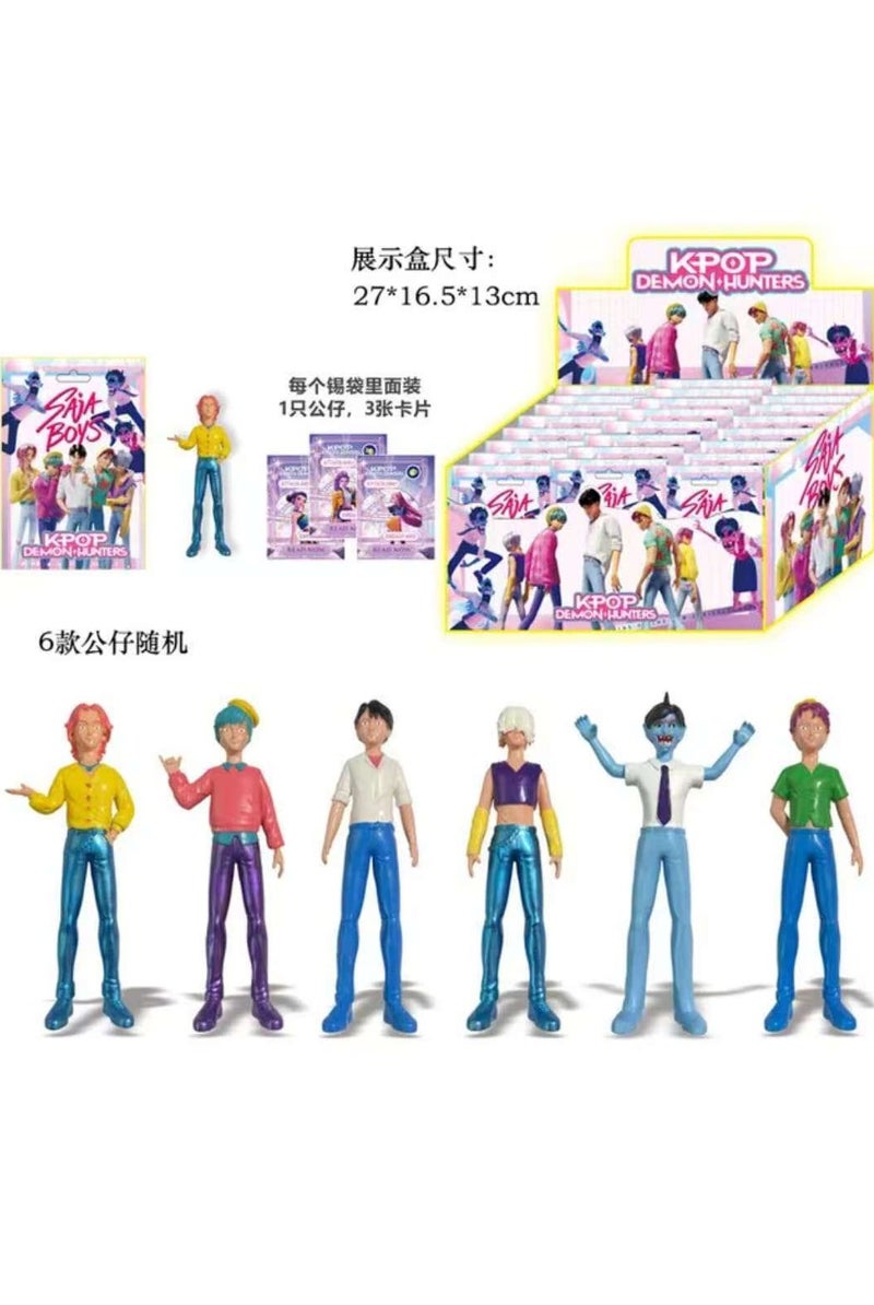 كيبوب مجموعة من 24 قطع من مجسمات شخصيات كيبوب صائدي الشياطين لديكور المنزل والمكتب لمحبي الصيادين - Image 1