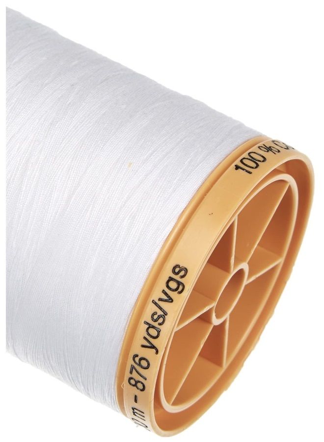 Gutermann 25049 Natural Cotton Thread Solids 876 Yards-White - Image 2
