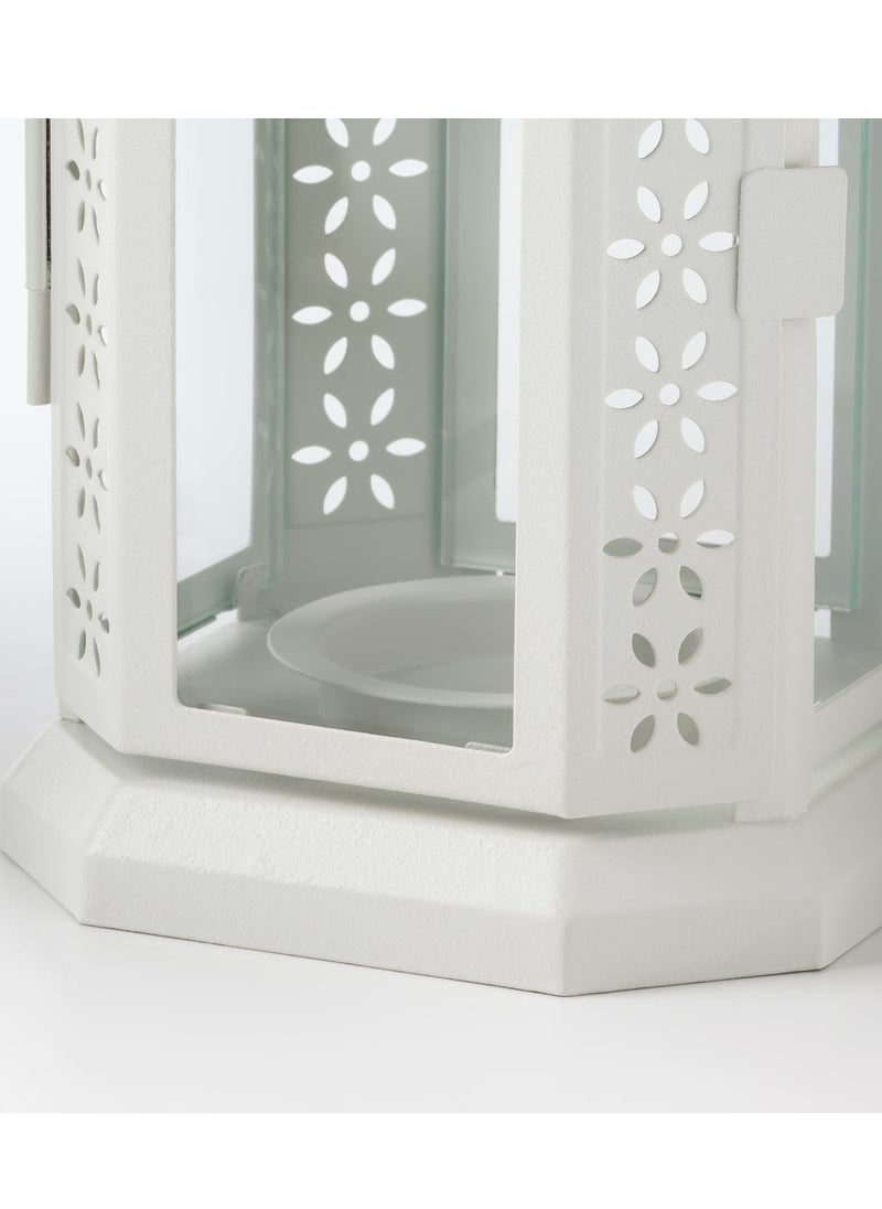 erorex Lantern for tealight, in/outdoor, white, 22 cm  - Image 3