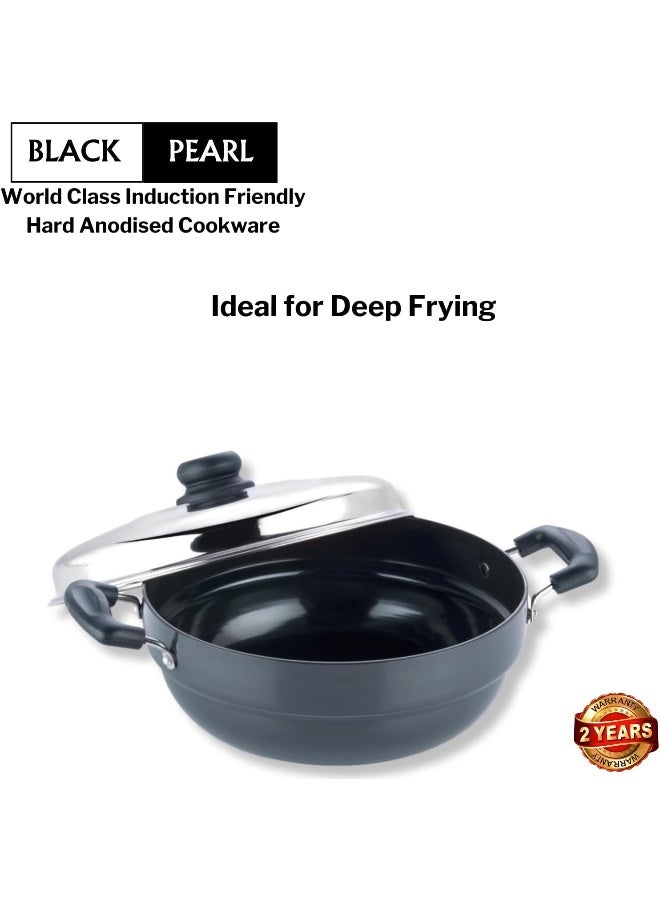 Vinod Hard Anodized 6 pcs Multi Kadai with Stainless Steel Lid, 2 Idli Plates, 2 Dhokla Plates and 1 Patra Plate - Silver (Induction and Gas Stove Friendly) - Image 3