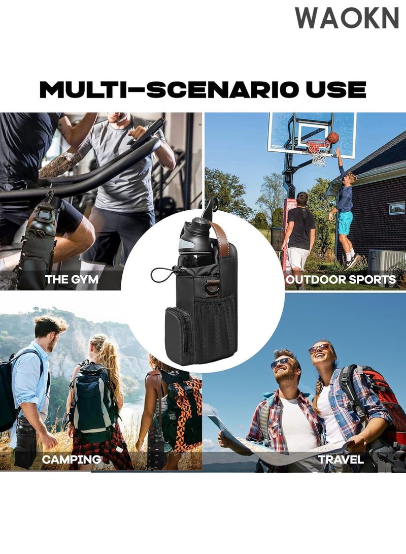 WAOKN Bottle Holder Gym Magnetic Bag – Premium Magnetic Crossbody Gym Bag for Men & Women Magnetic Gym Bag, Water Bottle Holder Gym magnetic bag company, Magnetic Crossbody Gym Bag for Gym, Travel, Work and Sports Spacious Multi-Pocket Design for Convenient Carry - Image 2