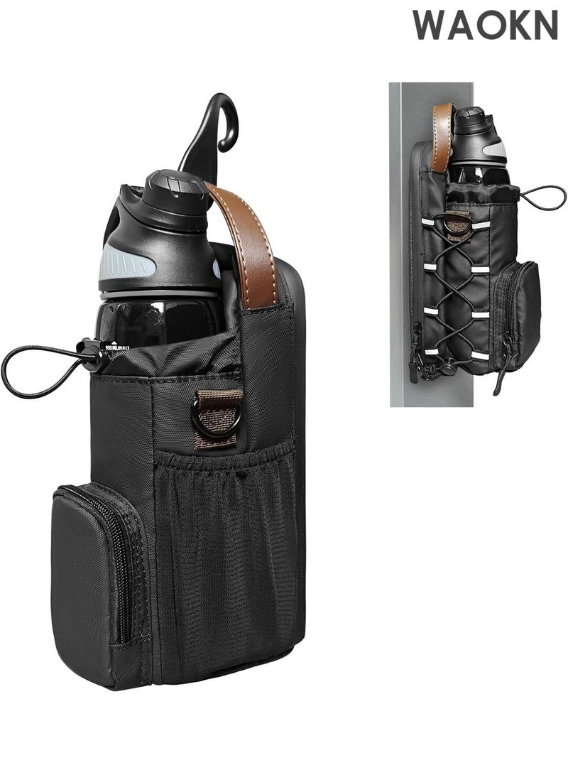 WAOKN Bottle Holder Gym Magnetic Bag – Premium Magnetic Crossbody Gym Bag for Men & Women Magnetic Gym Bag, Water Bottle Holder Gym magnetic bag company, Magnetic Crossbody Gym Bag for Gym, Travel, Work and Sports Spacious Multi-Pocket Design for Convenient Carry - Image 1