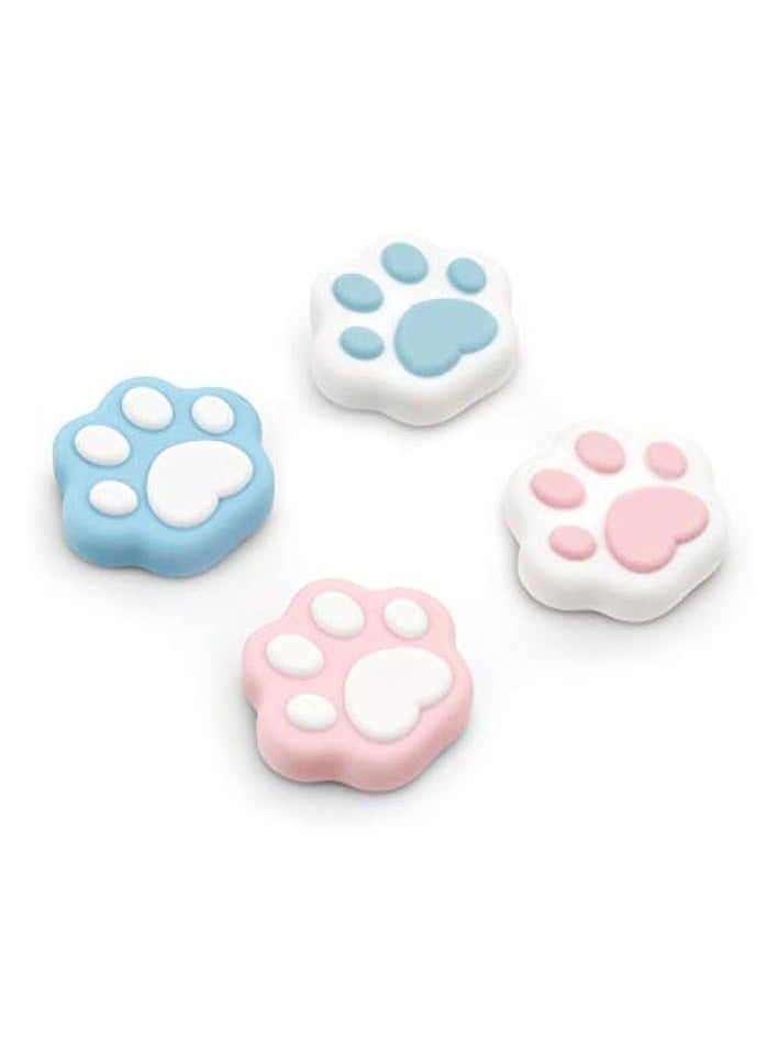 بروماس مقابض الإبهام لجهاز بلاي ستيشن 4 من كات كلو، مجموعة غطاء أعواد الإبهام المتوافقة مع وحدة تحكم سويتش برو ووحدة تحكم بلاي ستيشن 4 بلاي ستيشن 5، زوجان / 4 قطع مخلب قطة لحم [لعبة فيديو]