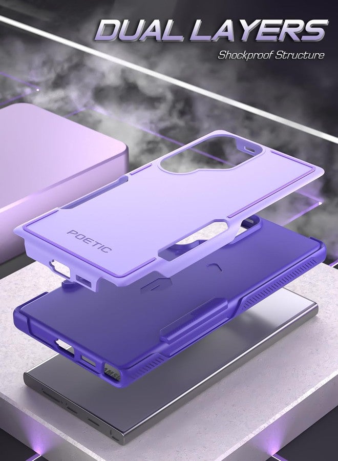 Poetic Neon Series Case Compatible with Galaxy S24 Ultra 5G 6.8 inch, Dual Layer Heavy Duty Tough Rugged Lightweight Slim Shockproof Protective Cover Case, Purple - Image 2