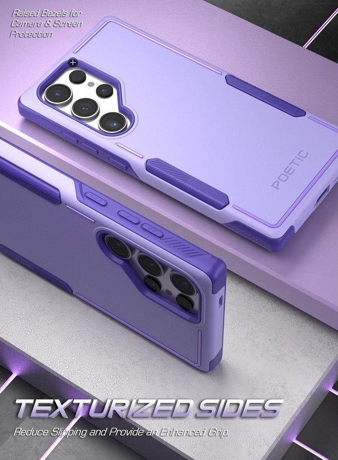 Poetic Neon Series Case Compatible with Galaxy S24 Ultra 5G 6.8 inch, Dual Layer Heavy Duty Tough Rugged Lightweight Slim Shockproof Protective Cover Case, Purple - Image 3