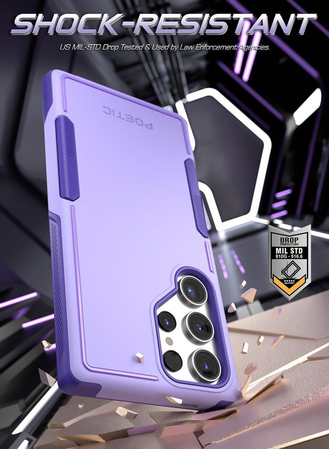Poetic Neon Series Case Compatible with Galaxy S24 Ultra 5G 6.8 inch, Dual Layer Heavy Duty Tough Rugged Lightweight Slim Shockproof Protective Cover Case, Purple - Image 4