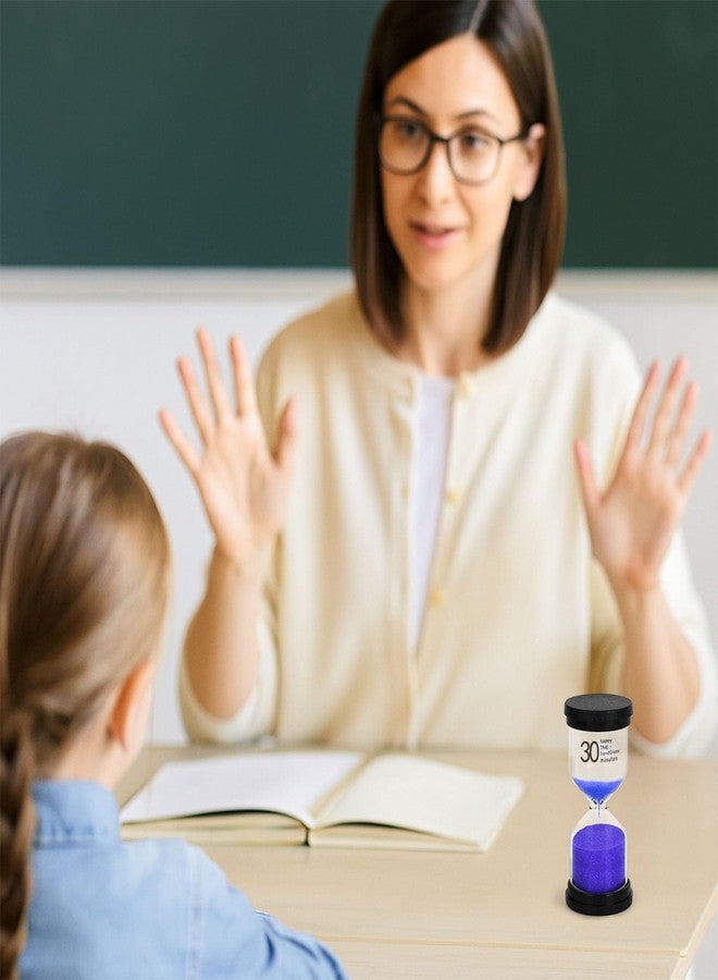 شيندل مؤقتات رملية من شينديل، 6 قطع، ساعات رملية ملونة، مؤقتات 1/3/5/10/15/30 دقيقة، ساعة رملية لألعاب الأطفال، الفصول الدراسية، المطبخ، الطبخ، المكتب - Image 4