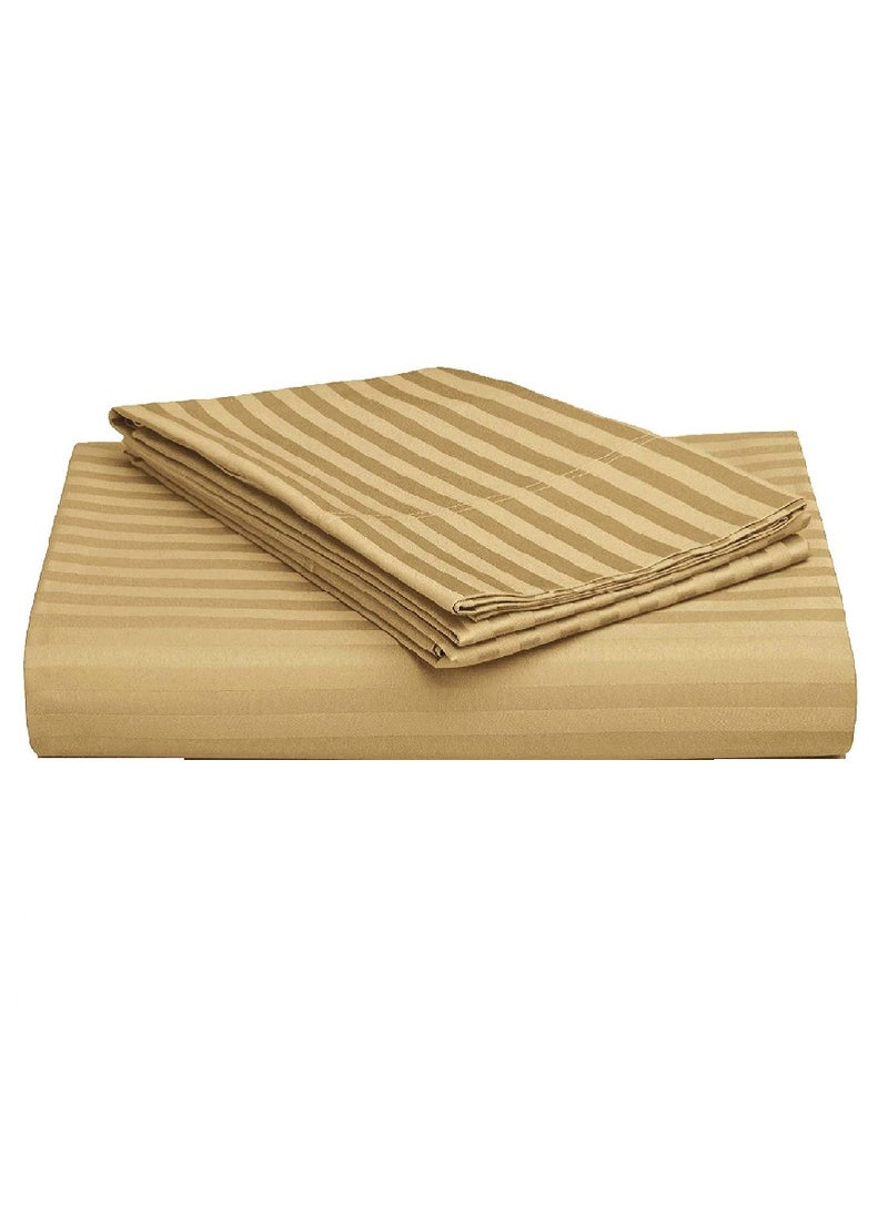 بلوبيري ملاءة سرير قطنية قماش مخطط مع قطعتين كيس وسادة 180 × 200 × 20 سم - Image 1