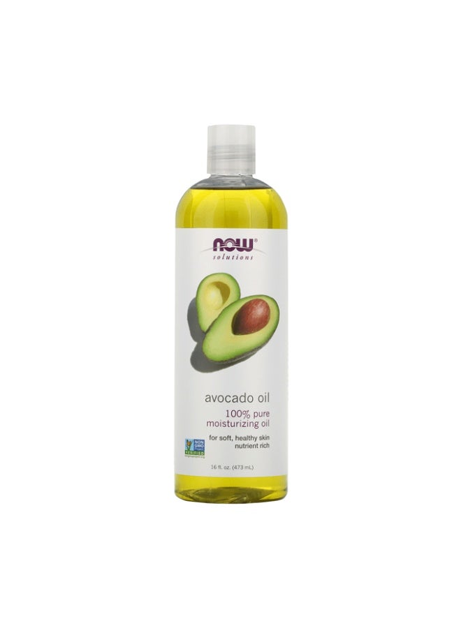 Now Solutions 100% Pure Moisturizing Avocado Oil - 473 ml - Image 1