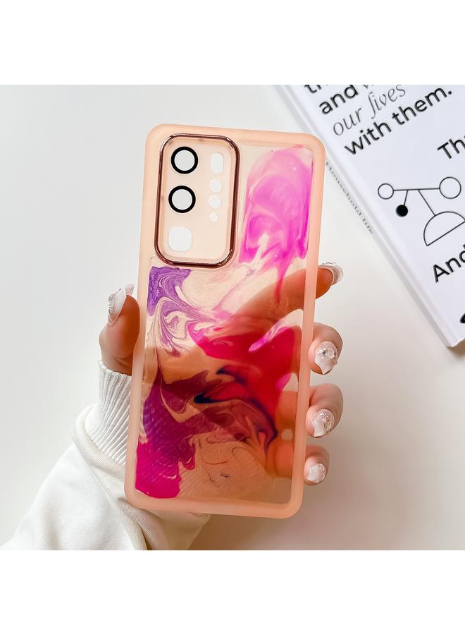 Zaboon Case For Huawei P40 Pro Oil Painting Electroplating TPU Phone Case - Image 1