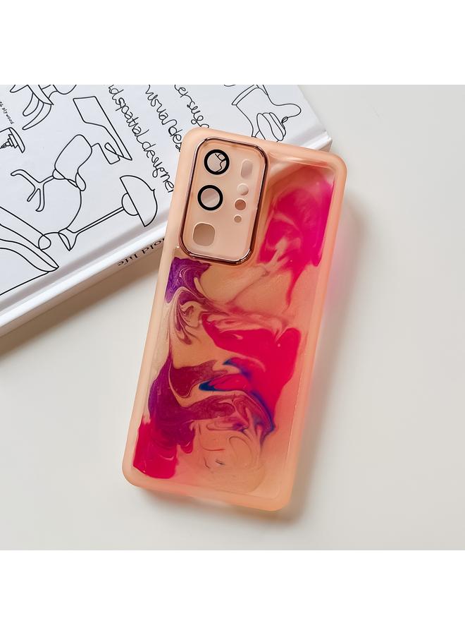 Zaboon Case For Huawei P40 Pro Oil Painting Electroplating TPU Phone Case - Image 2