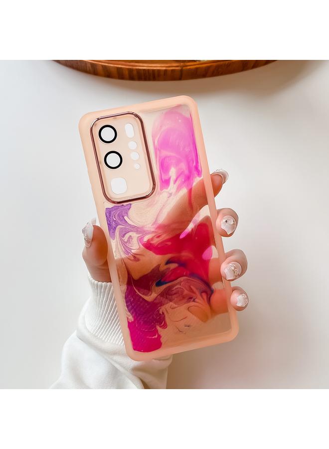 Zaboon Case For Huawei P40 Pro Oil Painting Electroplating TPU Phone Case - Image 3