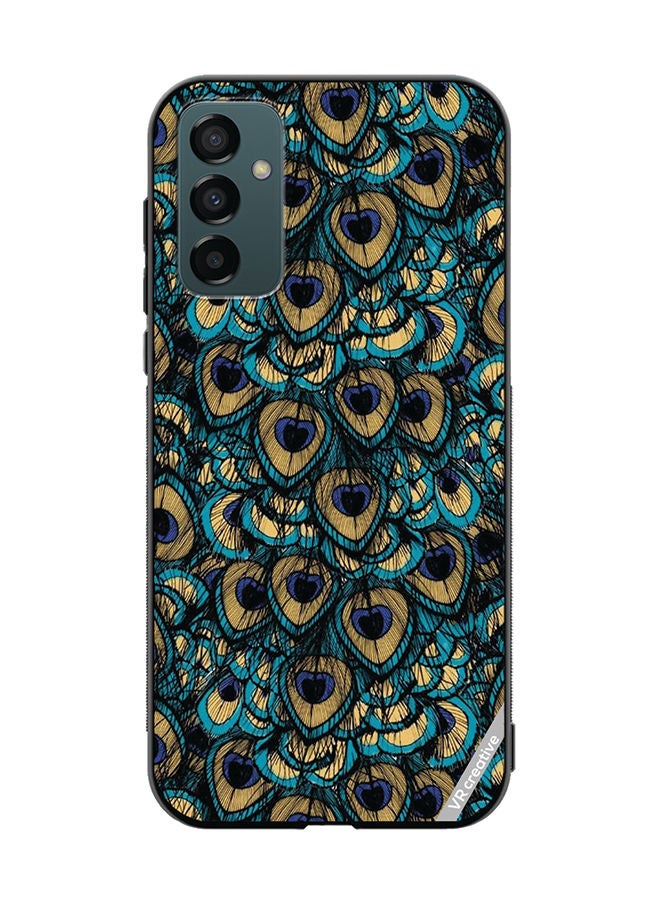 VR CREATIVE Protective Case Cover For Samsung Galaxy F23 Mor Pankh Design Multicolour - Image 1