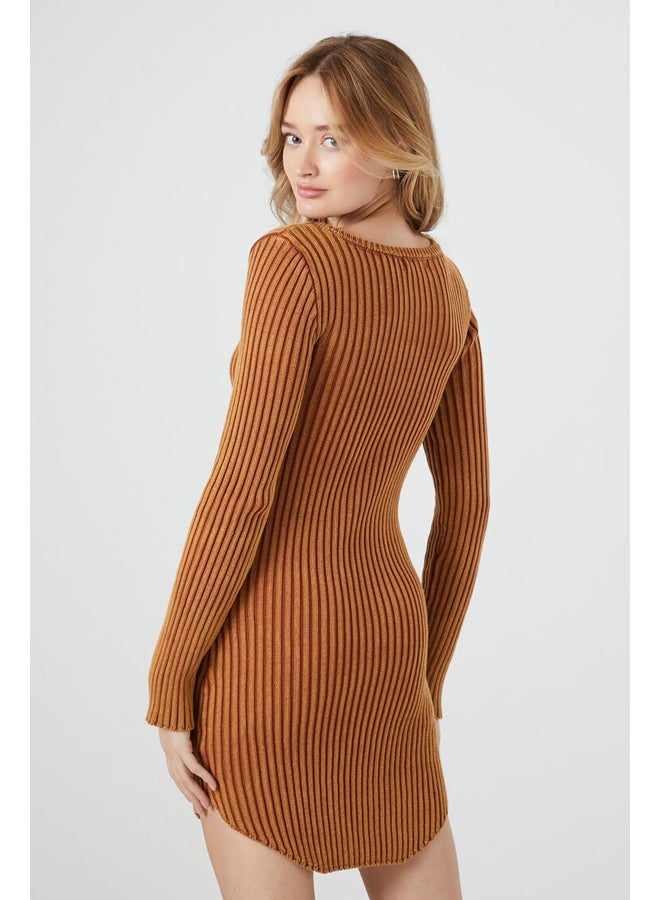 FOREVER 21 Bodycon Sweater Mini Dress - Image 4
