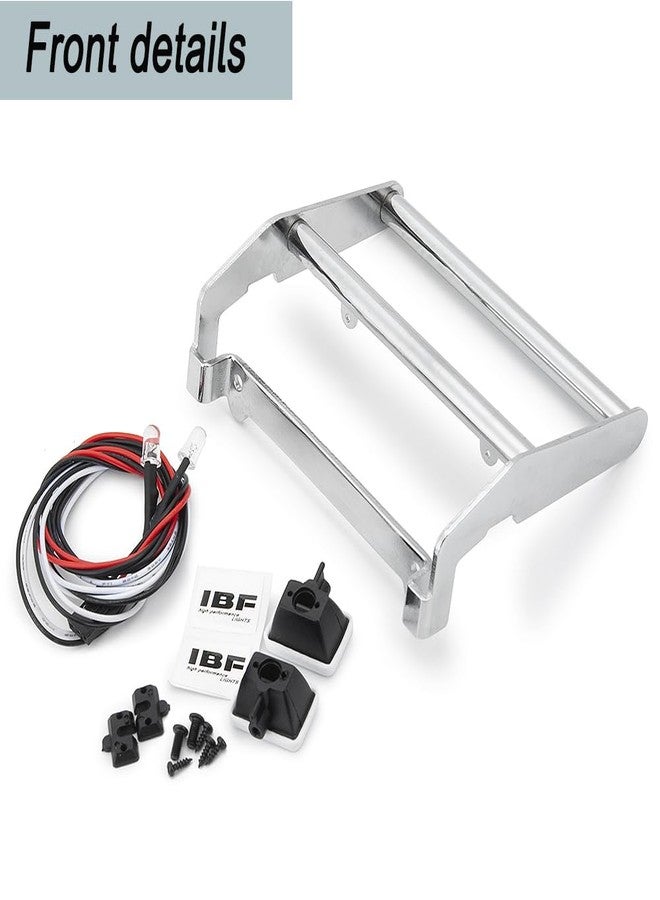 MOHERO موهيرو مصد أمامي معدني مع 2 مصباح LED لسيارة 1/10 TRX4 برونكو RC زاحف ملحقات - Image 3