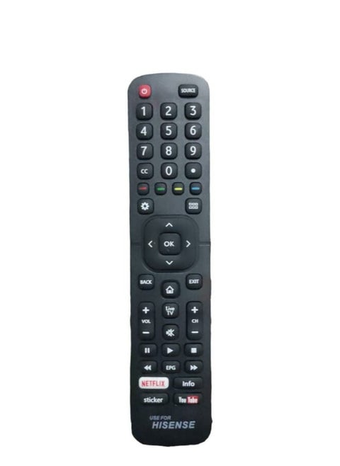 Remote Control For Hisense Smart Lcd Led Black