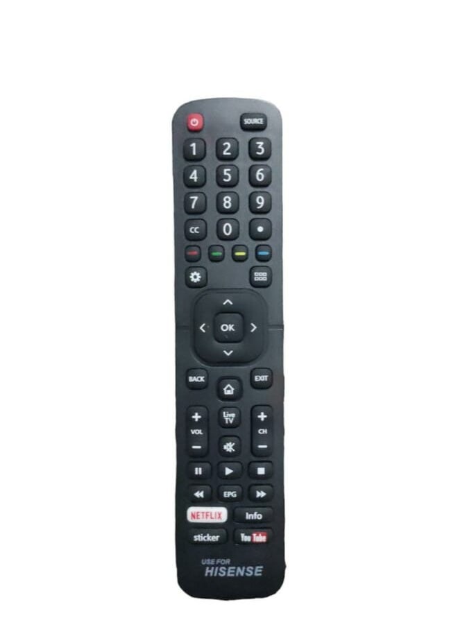 Remote Control For Hisense Smart Lcd Led Black