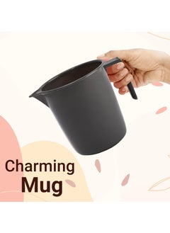 Kuber Industries Kuber Industries Set of 4 Bathroom Combo Set | Tub-Bucket-Mug & Stool Combo Set for Bathroom | Bathing Set | Bathware Set | Modern Bathroom Accessories Set | Gray  - Image 4