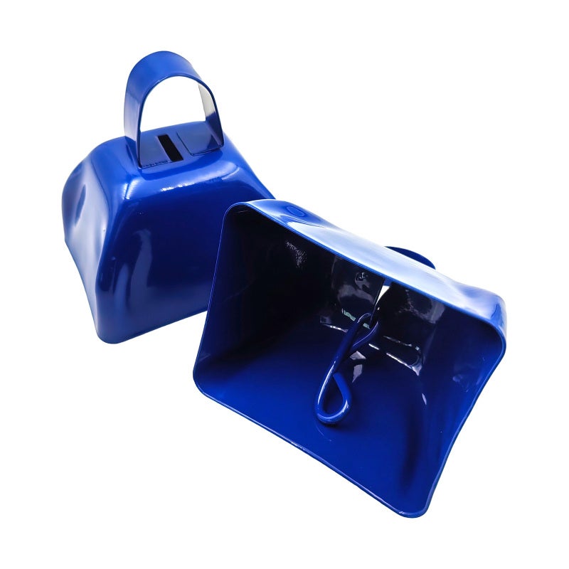 Mini Cow Bells: 12 Pack Loud And Clear Sound Noise Makers - Sturdy Metal Construction Compact Portable Noise Makers For Sports Events, Parties, Music Classes - Image 3