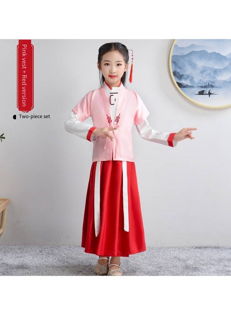 general Traditional Girl's Ancient Hanfu Costume - Elegant Princess Performance Dress for Stage, Cosplay & Cultural Events - Image 1
