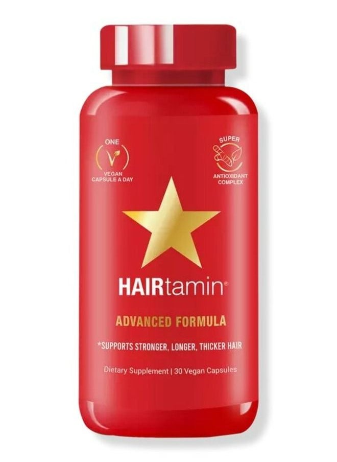 HAIRTAMIN - Hair Advanced Formula Dietary Supplement 30 Capsules - Image 1