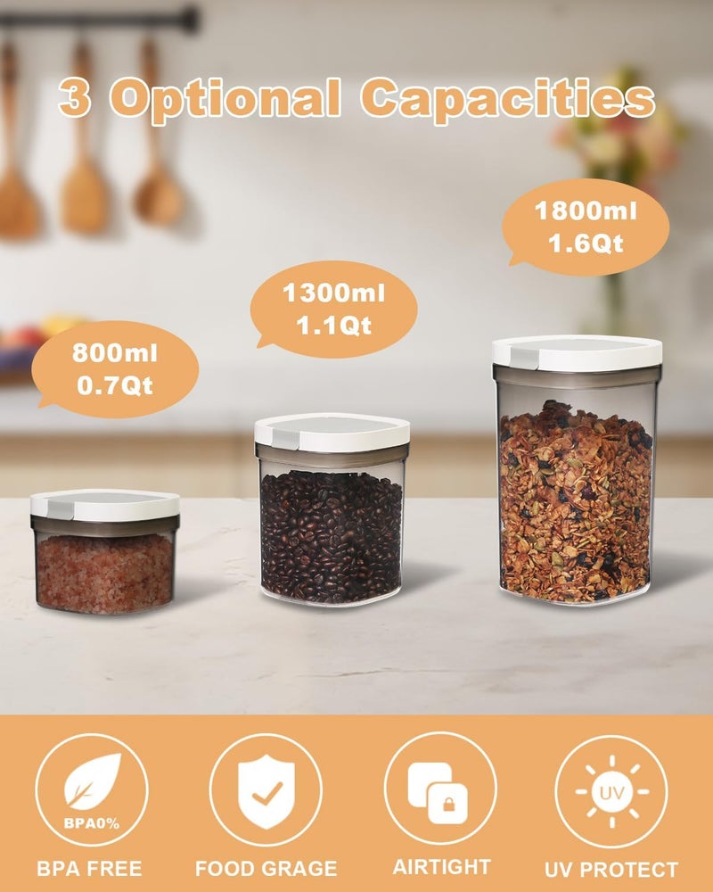 LANGMINGDE Airtight Coffee Storage Container with Magnetic Scoop, 0.7 Qt Coffee Bean and Ground Coffee Canister, Durable, Keeps Coffee Fresh & Dry, Easy to Clean - Image 3