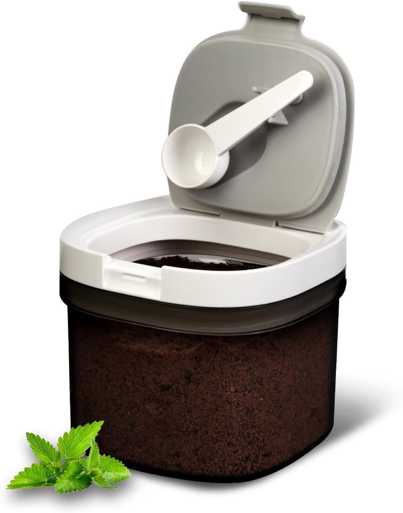 LANGMINGDE Airtight Coffee Storage Container with Magnetic Scoop, 0.7 Qt Coffee Bean and Ground Coffee Canister, Durable, Keeps Coffee Fresh & Dry, Easy to Clean - Image 1