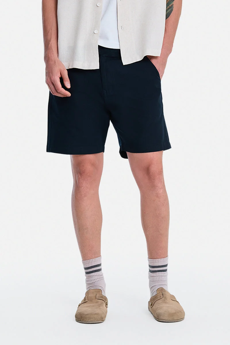 SNITCH Navy Solid Relaxed Casual Shorts