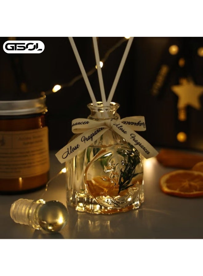 GTSOL Set of 7 Candles Gift Set Box and Aroma Reed Diffuser | Soy Wax Aromatherapy Candles with Essential Oils | Long Lasting Fragrance Candles for Birthday, Wedding, Bathroom, Yoga & Home Décor | Candle Gift Set for Christmas for Women, Mom, Wife & Friends | Relaxing Natural Candle Gift Set Aroma Set | Housewarming. Birthday - Image 5