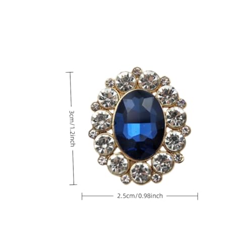 Douqu A Pair of Fashion Removeable Blue Crystal Rhinestone Wedding Boots Shoe Clips Shoe Charms Jewelry - Image 2