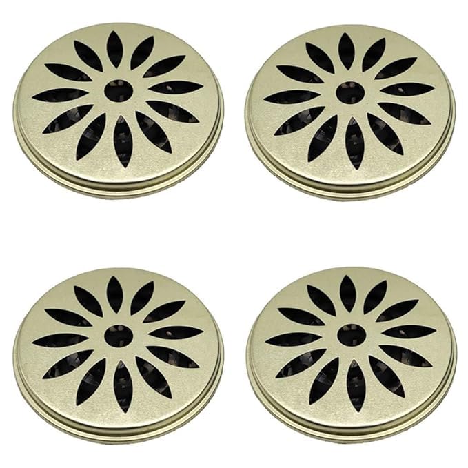 Honexa Mosquito Coil Holder Mosquito Coil Incense Burner with Cover for Outdoor Use Deck Patio Pool Side Camping Hiking and Fishing Pack 4