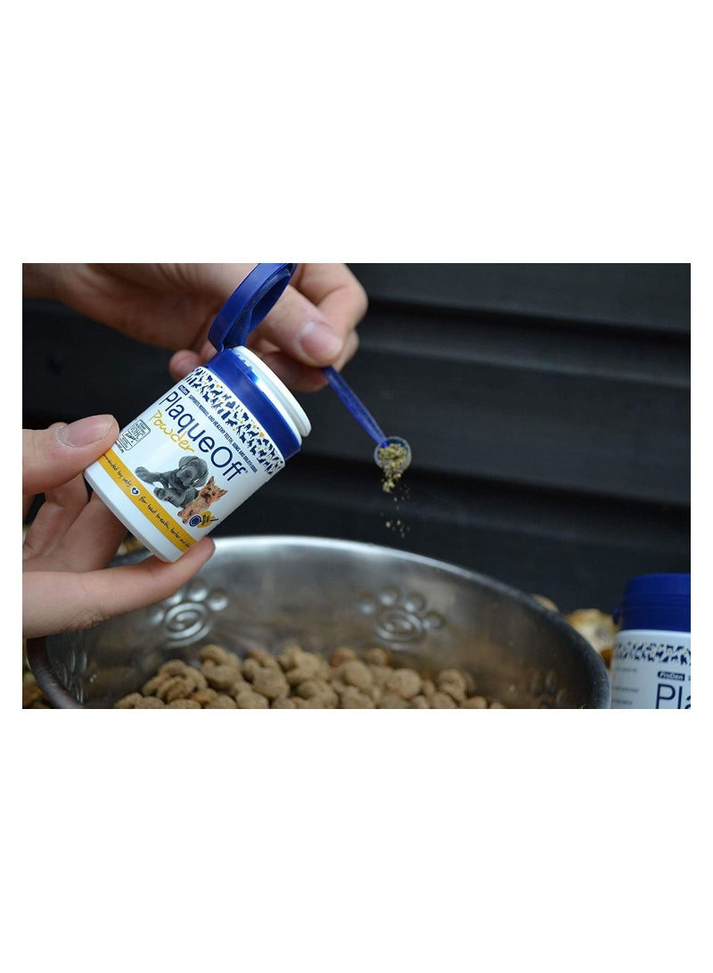ProDen PlaqueOff Powder Supports Normal Healthy Teeth Gums and Breath Odour in Cats & Dogs 40gm - Image 3