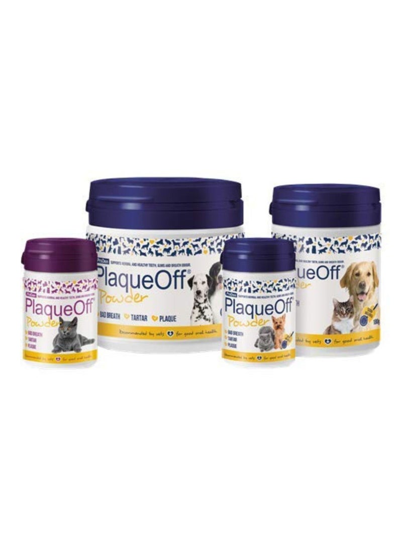 ProDen PlaqueOff Powder Supports Normal Healthy Teeth Gums and Breath Odour in Cats & Dogs 40gm - Image 2