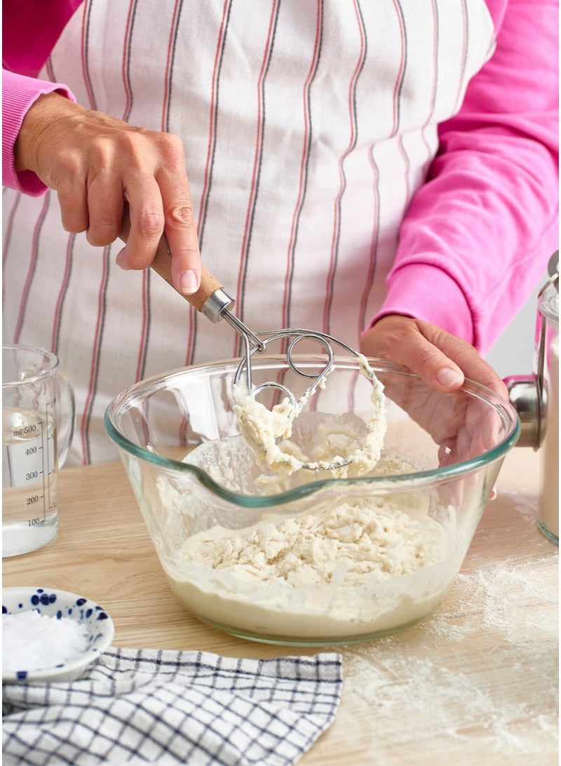 VARDAGEN Stainless Steel Dough Whisk with Beech Wood Handle - Image 3