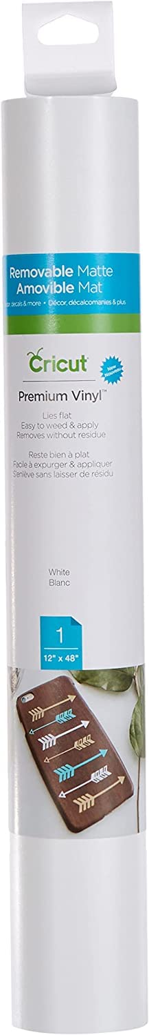 Cricut Premium Removable Matte Vinyl White Cricut Explore Air 2 Maker Machine 12x48