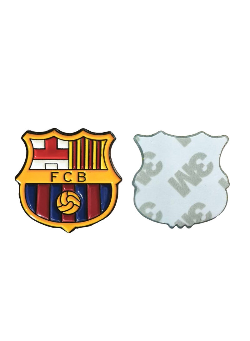 FCB 3 Pieces of Barcelona Metal Sticker for Mobile or Any Smooth Surface - Image 3
