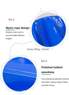 Generic Portable Snow Sleds for Kids Adult Beetle Shaped Round Sand Slider Board Anti-Skid Outdoor Skiing Board Gift  - Image 2