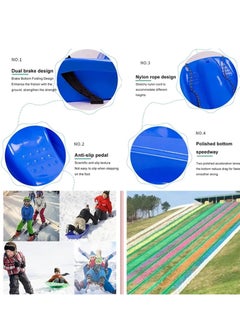 Generic Portable Snow Sleds for Kids Adult Beetle Shaped Round Sand Slider Board Anti-Skid Outdoor Skiing Board Gift  - Image 3