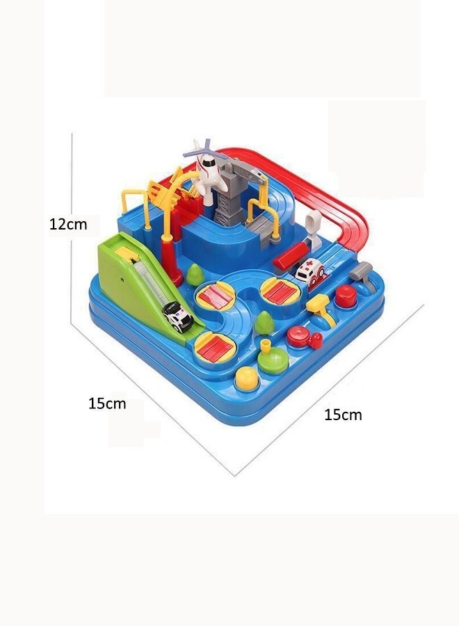 ألعاب مغامرات السيارات ألعاب تحدي السيارات ألعاب حلبة سباق للأطفال ألعاب مواقف السكك الحديدية مغامرات تحدي السيارات مع 4 سيارات صغيرة - Image 2