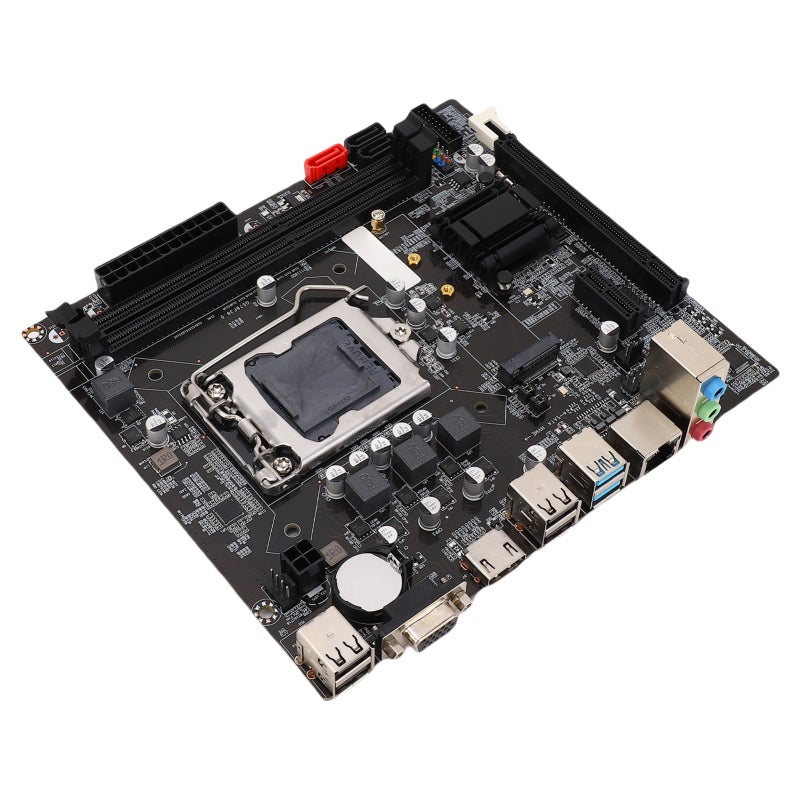 لوحة الأم الحاسوبية B75 لمنفذ LGA 1155 بذاكرة DDR3 2x8GB لوحة ألعاب متكاملة مع وحدات تخزين M.2 Nvme NGFF وATA3.0 وPCI E متوافقة مع معالجات Core I3 I5 I7 وXeon E3 V2 وPentium - Image 2