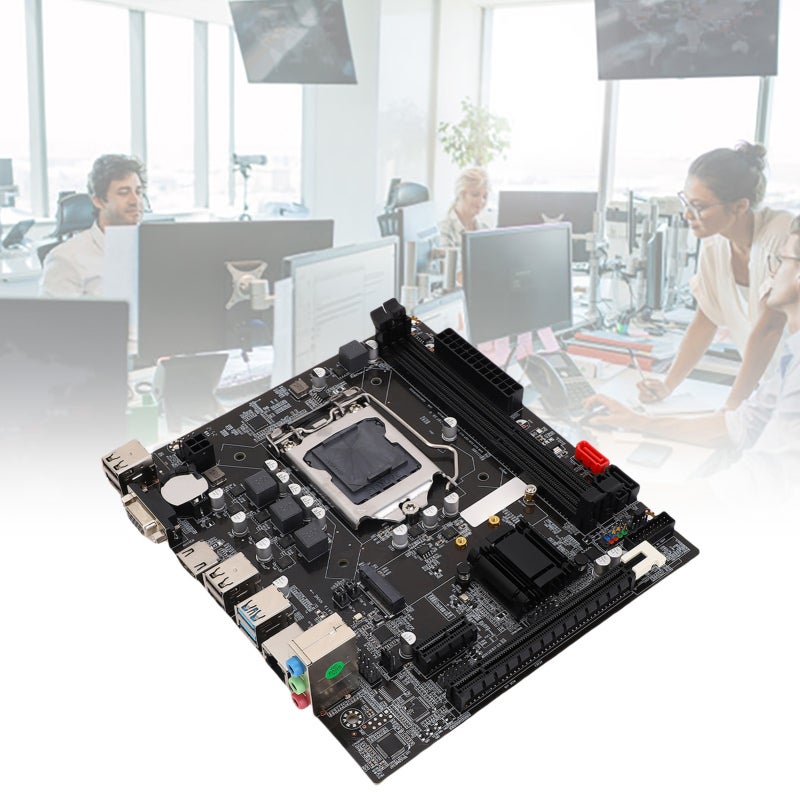 لوحة الأم الحاسوبية B75 لمنفذ LGA 1155 بذاكرة DDR3 2x8GB لوحة ألعاب متكاملة مع وحدات تخزين M.2 Nvme NGFF وATA3.0 وPCI E متوافقة مع معالجات Core I3 I5 I7 وXeon E3 V2 وPentium - Image 4