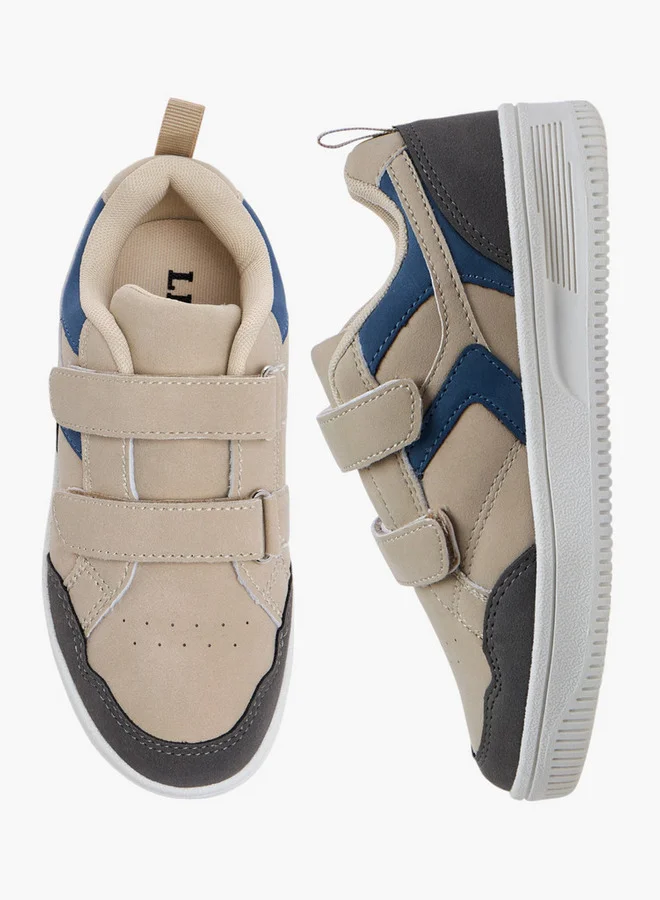 ال بي ال من شو اكسبرس Panelled Sneakers with Hook and Loop Closure