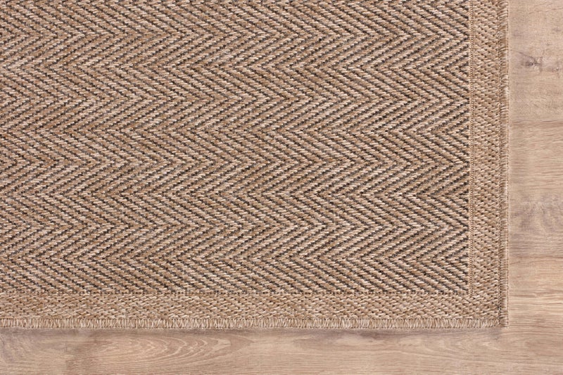 CAMILSON Easy Jute Rug 5x7, Indoor Outdoor Natural Color Fiber Area Rugs for Living Room Patio and Kitchen Rug Herringbone Seagrass Woven Design Easy-Cleaning Washable Outside Carpet Alfombras 5 x 7 - Image 5
