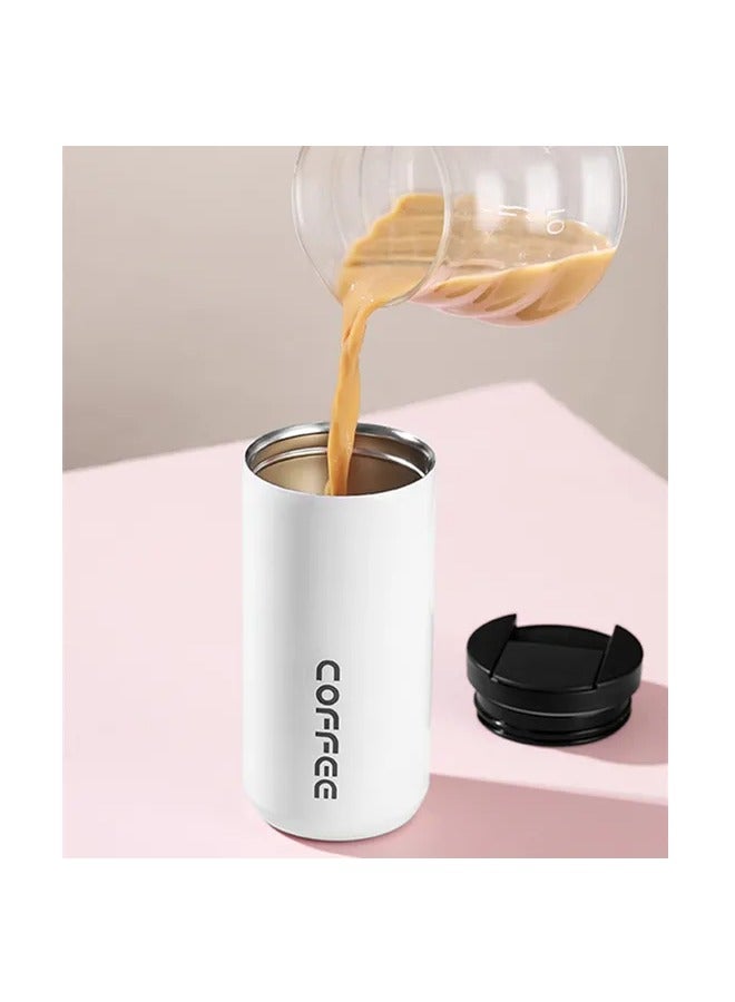 Travel Mug Coffee Hot Travel Mug Vacuum Insulated Coffee Mug with Leak Proof Screw Lid Coffee Cup Keep Warm or Cold for Coffee or Tea Drinks 500ml white - Image 2