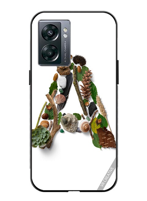 Protective Case Cover For Oppo A57 5G Alphabet A Design Multicolour